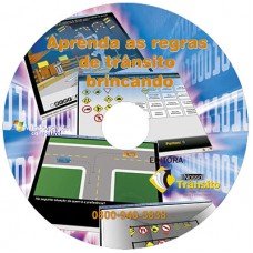 Pacote com 10 CD-ROM de Jogos para Trânsito